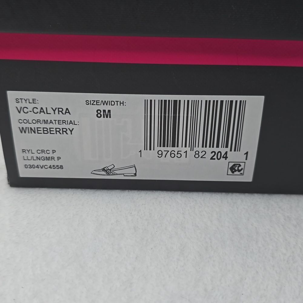 NIB Vince Camuto Calyra Slip-On Loafer Color Wineberry - Picture 9 of 9